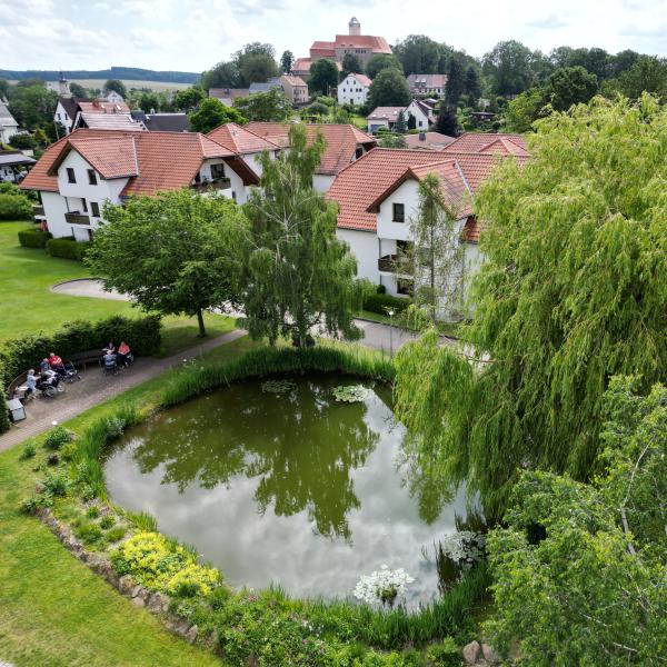 Luftaufnahme der Wohnanlage "Am Zwirnteich"